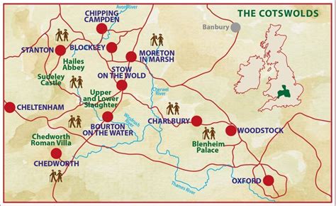 map of the cotswolds villages|Towns & Villages in the Cotswolds.